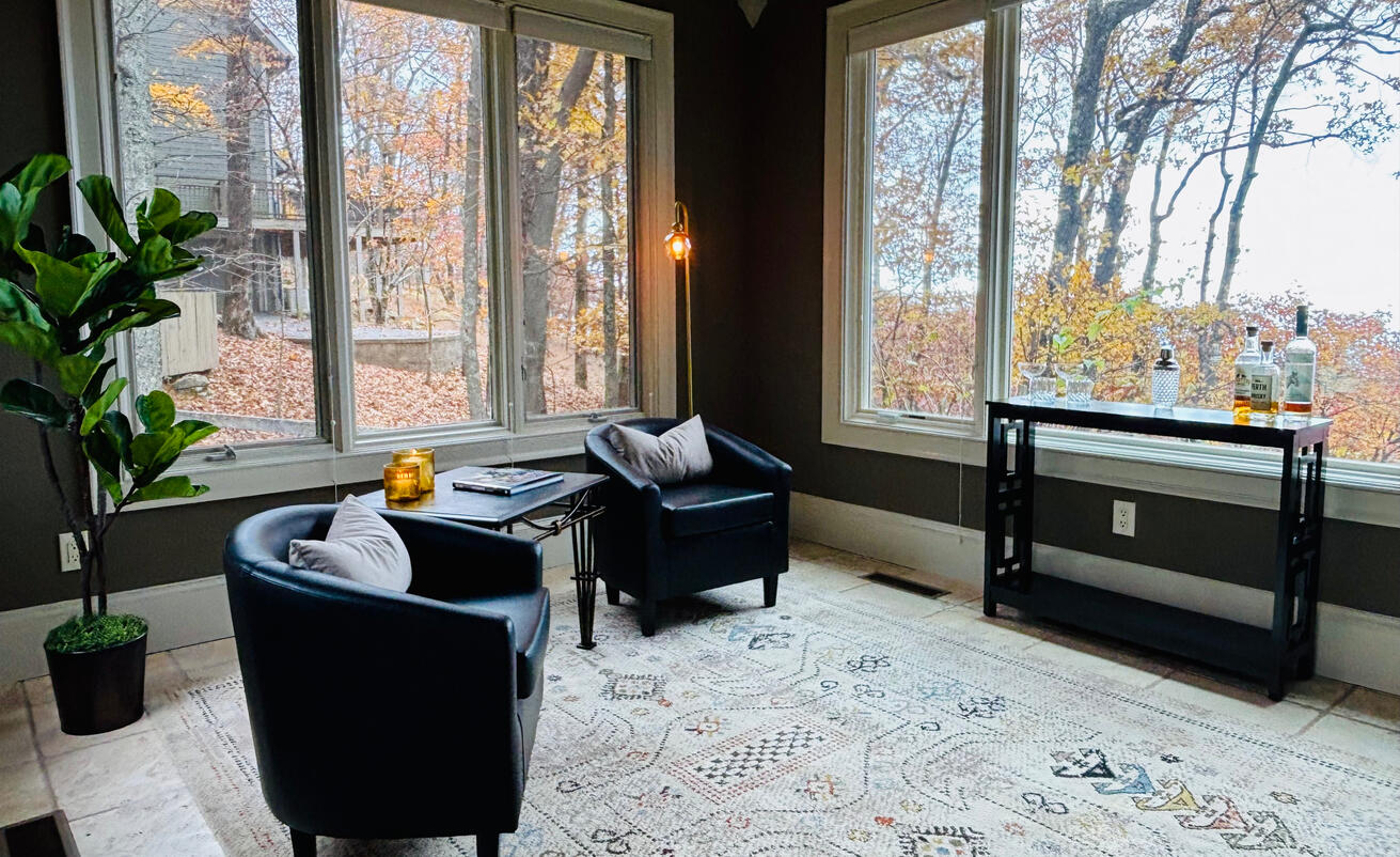 132 Sanderlin Big Canoe Staging Project. Combination of new & thrifted furnishings.