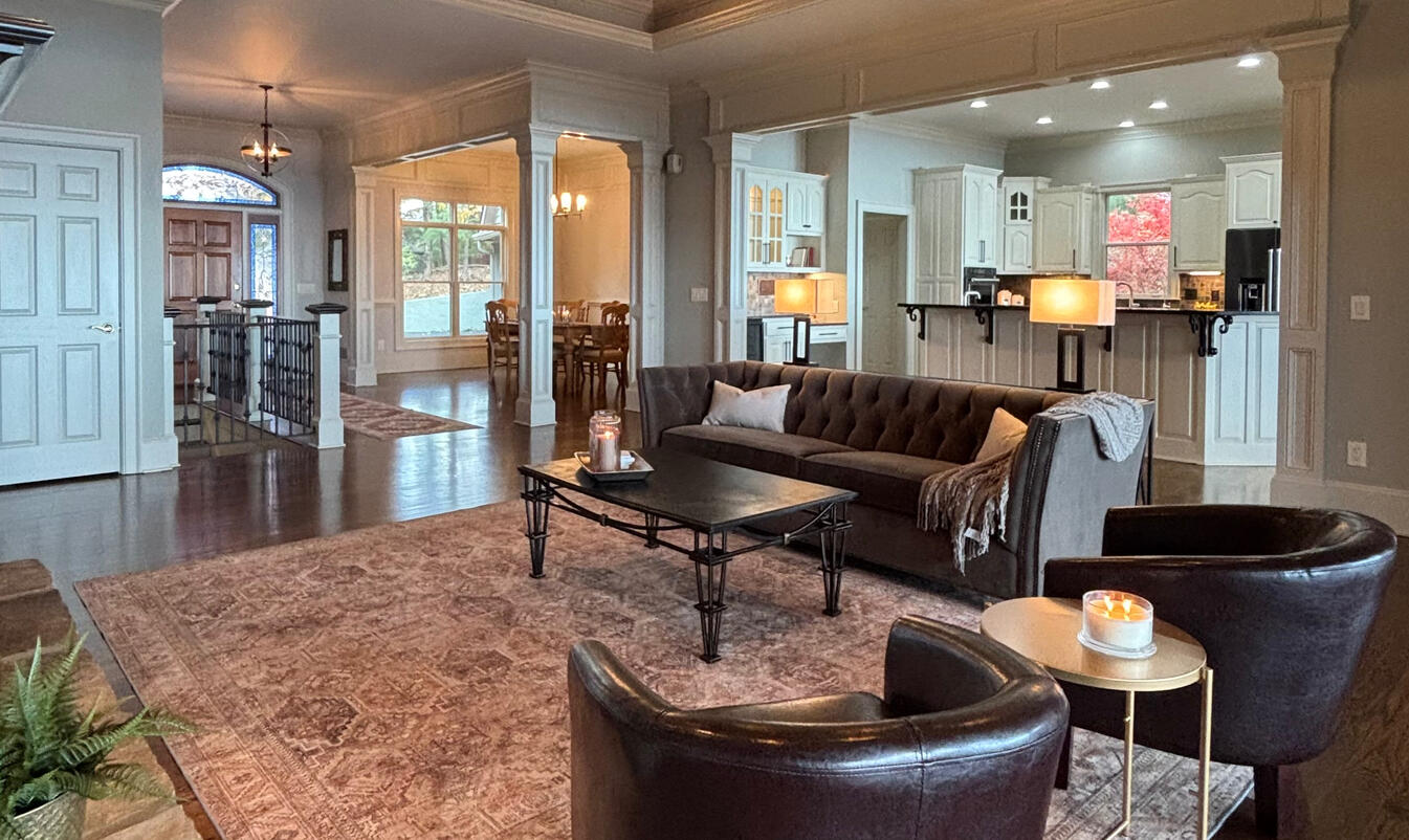 132 Sanderlin Big Canoe Staging Project. Combination of new & thrifted furnishings.