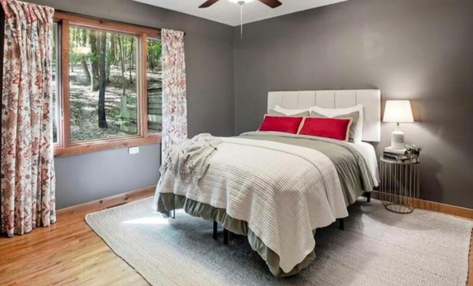 Big Canoe Staging Project. Combination of new & thrifted furnishings due to limited budget however, a few items are just enough for potential buyers to envision the space.
